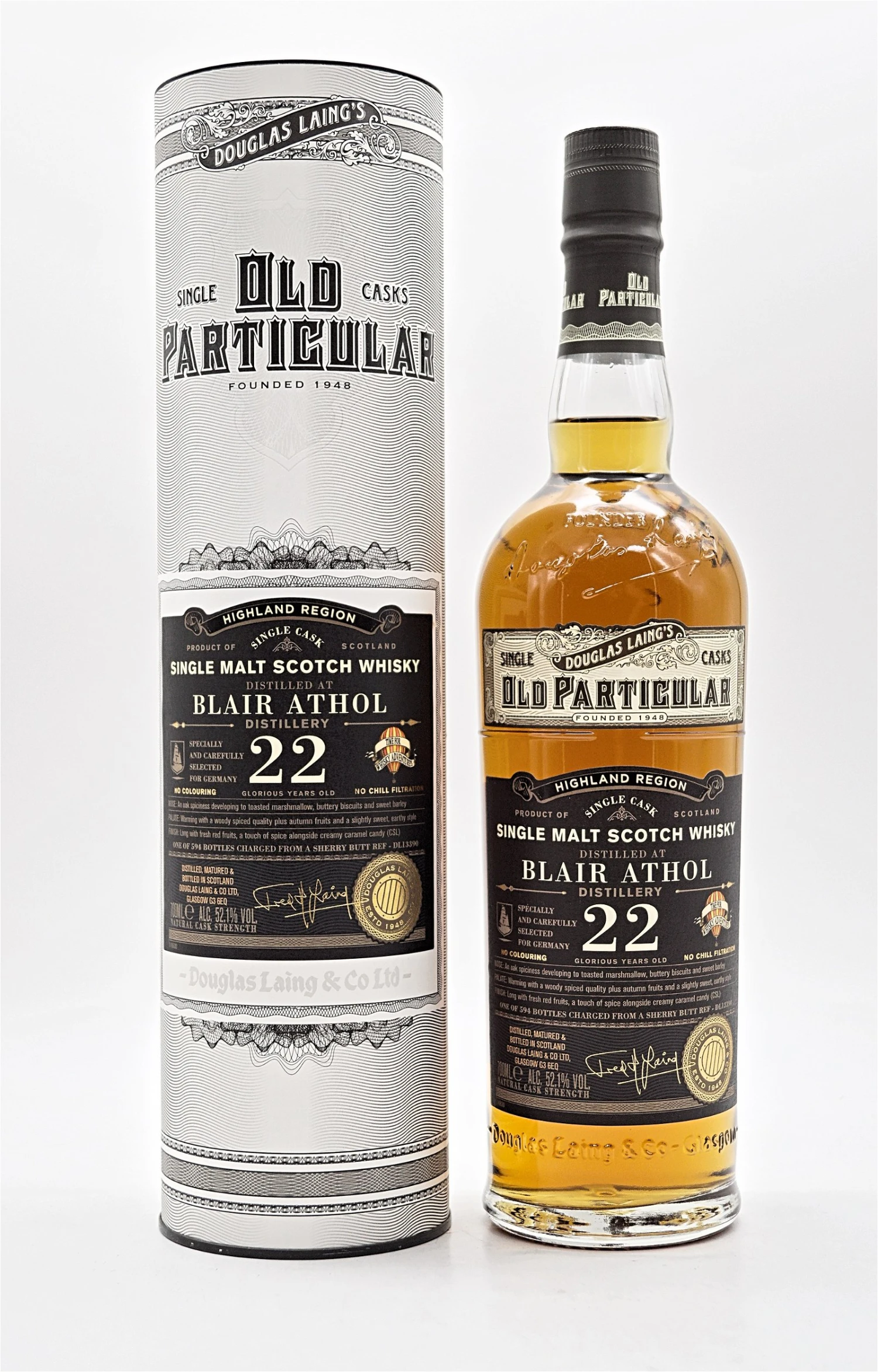 Blair Athol Distillery 22 Jahre 52,1% 594Fl. Single Cask Single Malt Scotch Whisky 3 Blair Athol Distillery 22 Jahre 52,1% 594Fl. Single Cask Single Malt Scotch Whisky