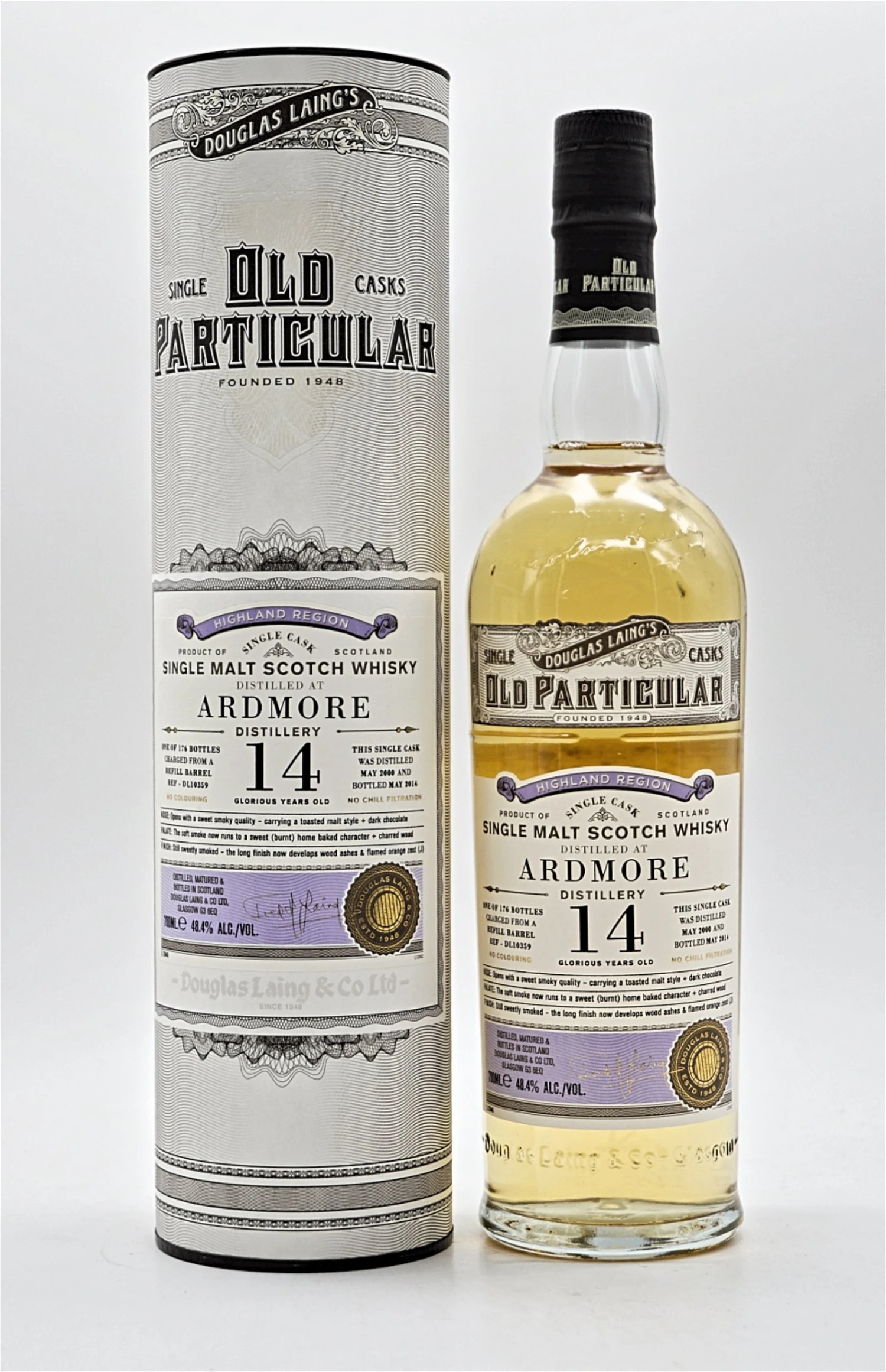 Ardmore Distillery 14 Jahre 2000/2014 48,4% 176 Fl. Single Cask Single Malt Scotch Whisky 3 Ardmore Distillery 14 Jahre 2000/2014 48,4% 176 Fl. Single Cask Single Malt Scotch Whisky
