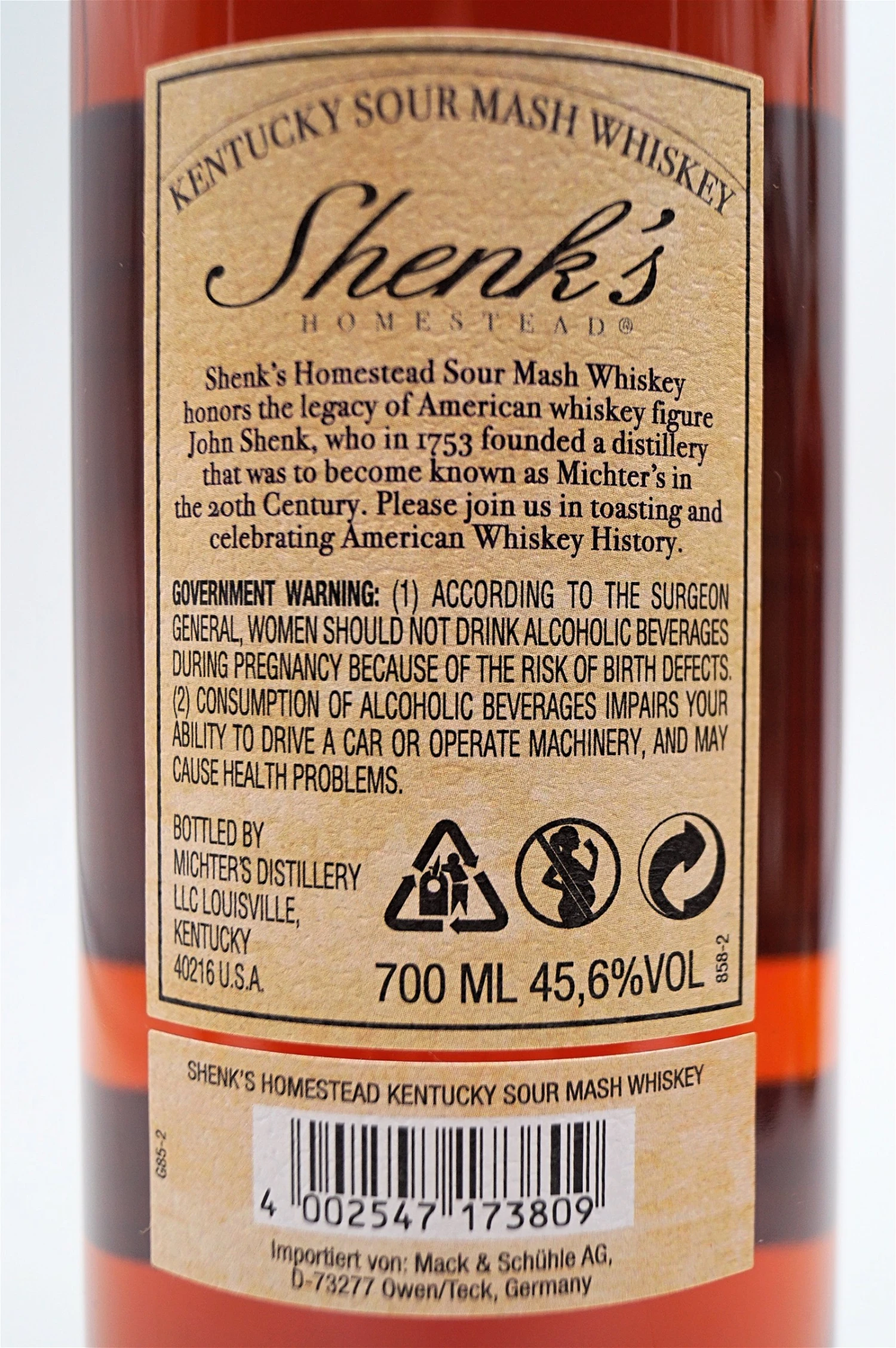 L.R. Shenks Homestead Sour Mash Whiskey 6 L.R. Shenks Homestead Sour Mash Whiskey – Bild 4