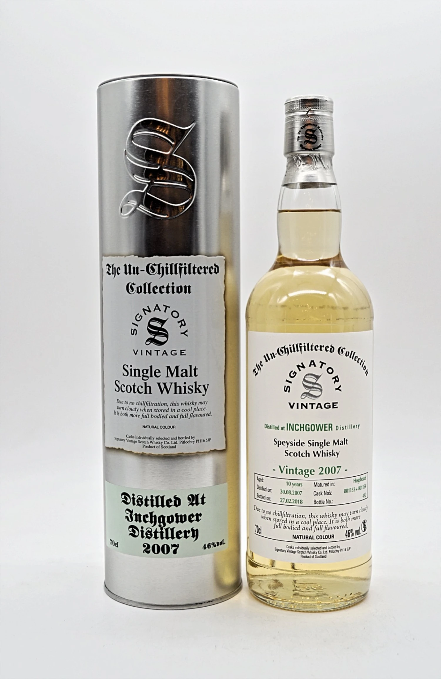 10 Jahre Inchgower Vintage 2007 Speyside Single Malt Scotch Whisky 3 10 Jahre Inchgower Vintage 2007 Speyside Single Malt Scotch Whisky