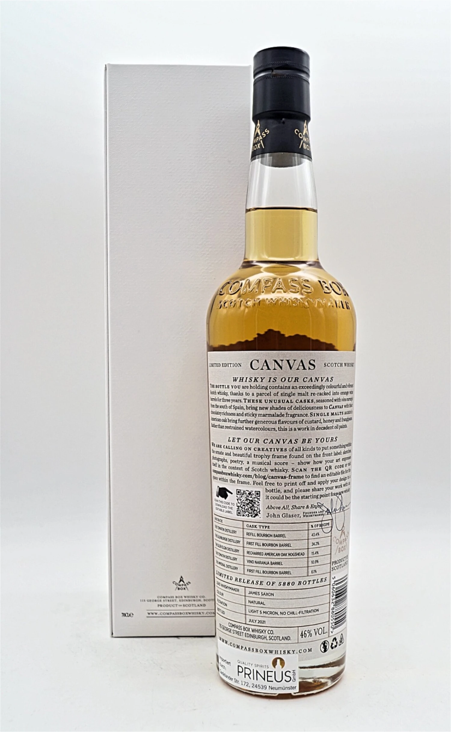 Canvas Limited Edition Blended Malt Scotch Whisky 4 Canvas Limited Edition Blended Malt Scotch Whisky – Bild 2
