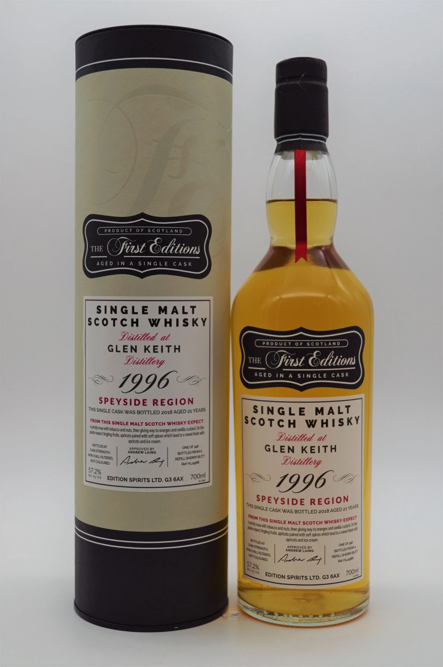 Glen Keith 21 Jahre 1996/2018 346 Fl. Single Malt Whisky 3 Glen Keith 21 Jahre 1996/2018 346 Fl. Single Malt Whisky
