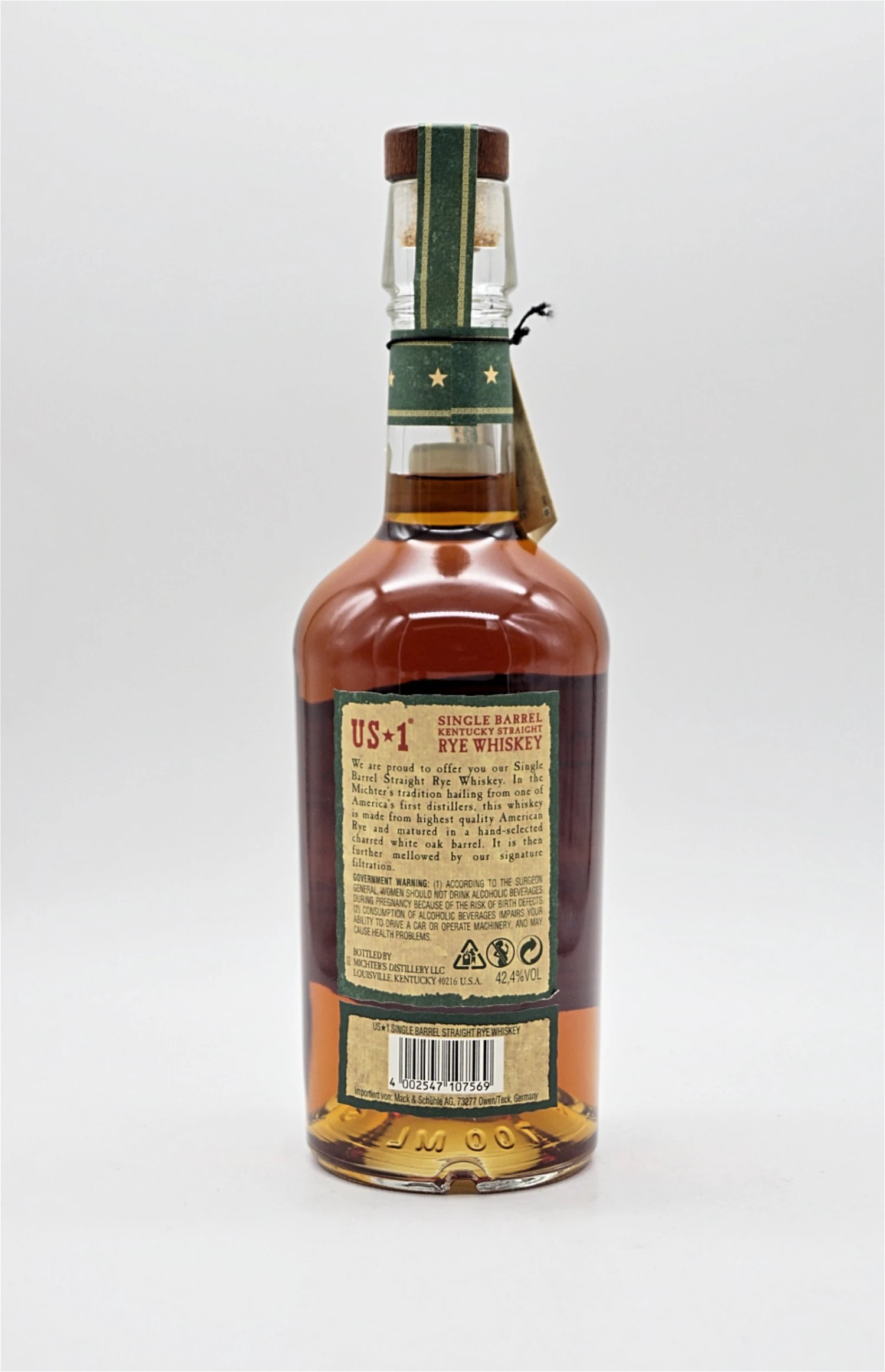 US*1 Kentucky Straight Rye Whiskey 3 US*1 Kentucky Straight Rye Whiskey – Bild 2